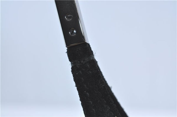 Authentic GUCCI Shoulder Hand Bag Purse Suede 0013167 Black J4066