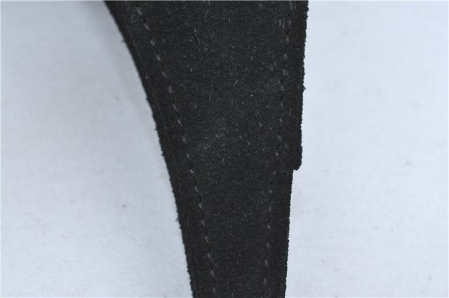 Authentic GUCCI Shoulder Hand Bag Purse Suede 0013167 Black J4066