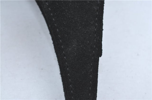 Authentic GUCCI Shoulder Hand Bag Purse Suede 0013167 Black J4066