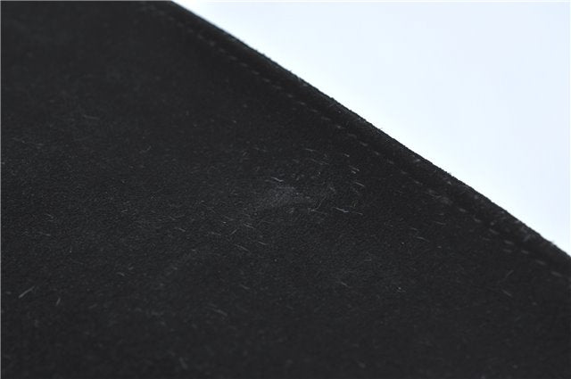 Authentic GUCCI Shoulder Hand Bag Purse Suede 0013167 Black J4066