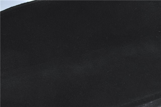 Authentic GUCCI Shoulder Hand Bag Purse Suede 0013167 Black J4066