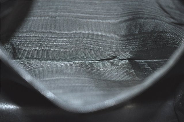 Authentic GUCCI Shoulder Hand Bag Purse Suede 0013167 Black J4066