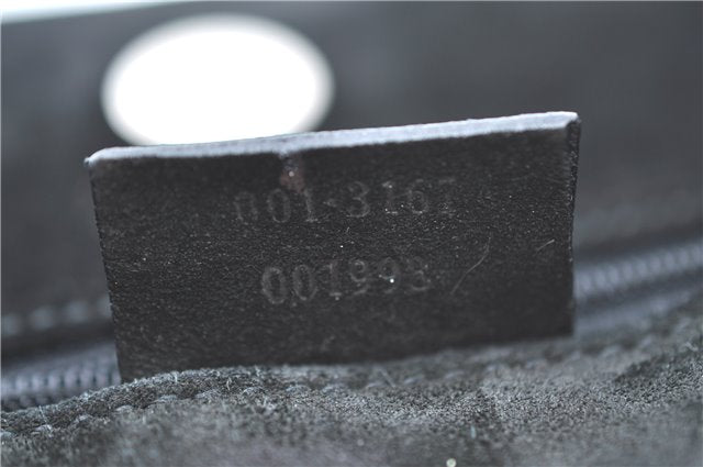 Authentic GUCCI Shoulder Hand Bag Purse Suede 0013167 Black J4066