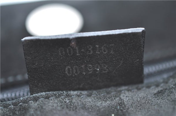 Authentic GUCCI Shoulder Hand Bag Purse Suede 0013167 Black J4066