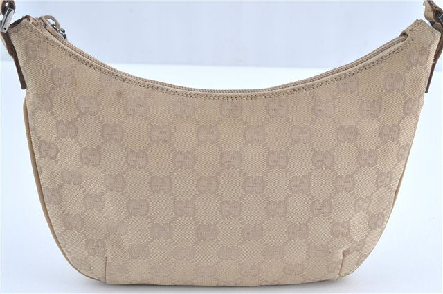 Authentic GUCCI Shoulder Hand Bag Purse GG Canvas Leather 32160 Beige J4078