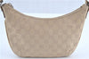 Authentic GUCCI Shoulder Hand Bag Purse GG Canvas Leather 32160 Beige J4078