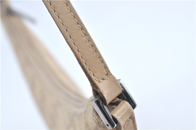 Authentic GUCCI Shoulder Hand Bag Purse GG Canvas Leather 32160 Beige J4078