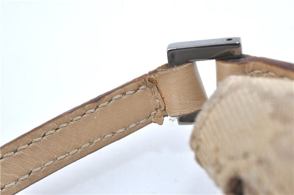 Authentic GUCCI Shoulder Hand Bag Purse GG Canvas Leather 32160 Beige J4078