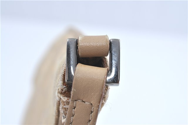 Authentic GUCCI Shoulder Hand Bag Purse GG Canvas Leather 32160 Beige J4078