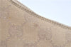 Authentic GUCCI Shoulder Hand Bag Purse GG Canvas Leather 32160 Beige J4078