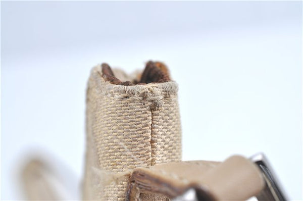 Authentic GUCCI Shoulder Hand Bag Purse GG Canvas Leather 32160 Beige J4078