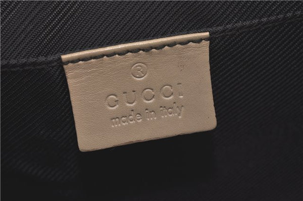 Authentic GUCCI Shoulder Hand Bag Purse GG Canvas Leather 32160 Beige J4078