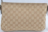 Auth GUCCI Sherry Line Shoulder Cross Bag GG Canvas Leather 189749 Beige J4081