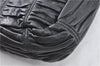 Authentic PRADA Leather Chain Shoulder Hand Bag Black Junk J4086