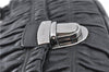 Authentic PRADA Leather Chain Shoulder Hand Bag Black Junk J4086