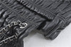 Authentic PRADA Leather Chain Shoulder Hand Bag Black Junk J4086