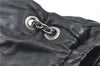 Authentic PRADA Leather Chain Shoulder Hand Bag Black Junk J4086