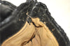 Authentic PRADA Leather Chain Shoulder Hand Bag Black Junk J4086