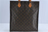 Authentic Louis Vuitton Monogram Sac Plat Hand Tote Bag M51140 LV J4105