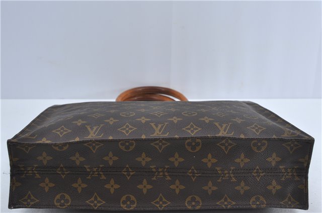 Authentic Louis Vuitton Monogram Sac Plat Hand Tote Bag M51140 LV J4105