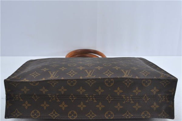 Authentic Louis Vuitton Monogram Sac Plat Hand Tote Bag M51140 LV J4105