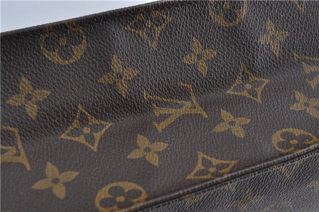 Authentic Louis Vuitton Monogram Sac Plat Hand Tote Bag M51140 LV J4105