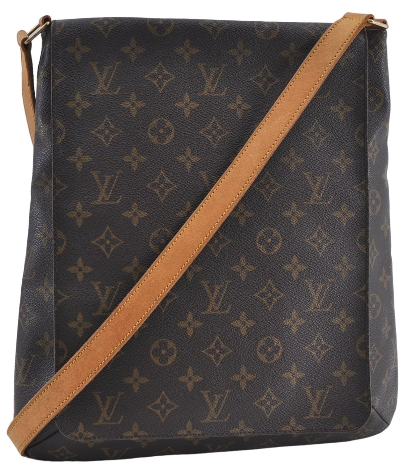 Authentic Louis Vuitton Monogram Musette Shoulder Cross Body Bag M51256 LV J4107