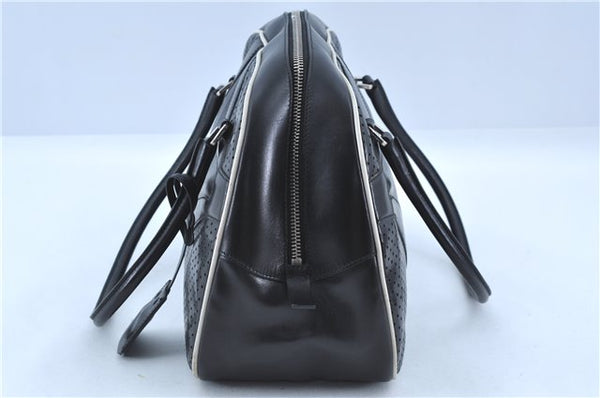 Authentic PRADA Leather Shoulder Hand Bag Purse Black J4124