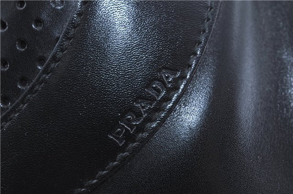 Authentic PRADA Leather Shoulder Hand Bag Purse Black J4124