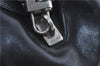 Authentic PRADA Leather Shoulder Hand Bag Purse Black J4124
