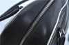 Authentic PRADA Leather Shoulder Hand Bag Purse Black J4124