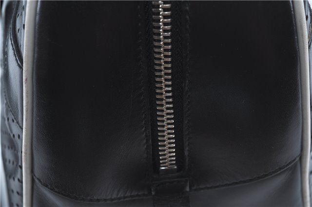 Authentic PRADA Leather Shoulder Hand Bag Purse Black J4124