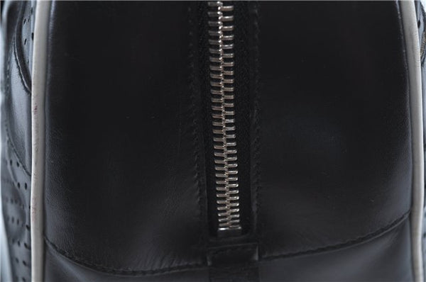 Authentic PRADA Leather Shoulder Hand Bag Purse Black J4124