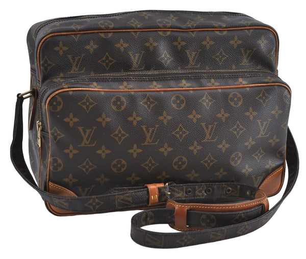 Authentic Louis Vuitton Monogram Nile 34 Shoulder Cross Body Bag M45242 LV J4132