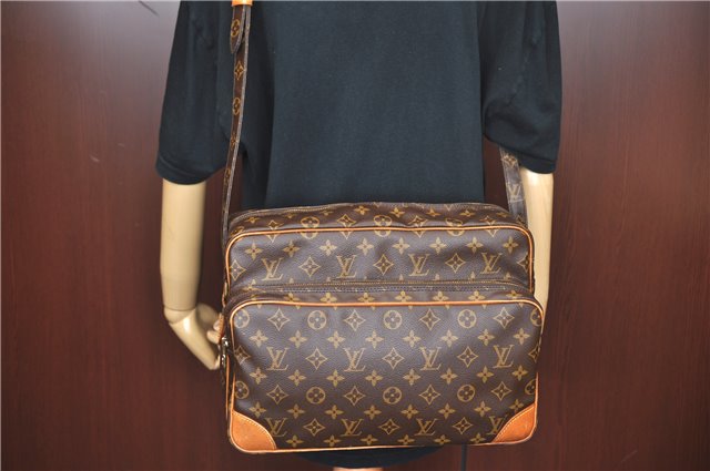 Authentic Louis Vuitton Monogram Nile 34 Shoulder Cross Body Bag M45242 LV J4132