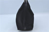 Authentic Ferragamo Nylon Leather Shoulder Hand Bag Purse Black J4142