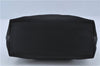 Authentic Ferragamo Nylon Leather Shoulder Hand Bag Purse Black J4142