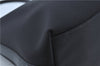 Authentic Ferragamo Nylon Leather Shoulder Hand Bag Purse Black J4142