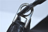 Authentic Ferragamo Nylon Leather Shoulder Hand Bag Purse Black J4142