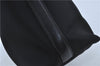Authentic Ferragamo Nylon Leather Shoulder Hand Bag Purse Black J4142