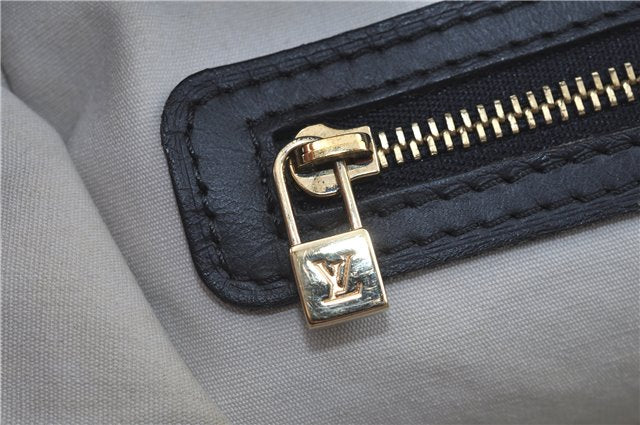 Authentic Louis Vuitton Monogram Mini Josephine PM Hand Bag Blue M92312 LV J4150