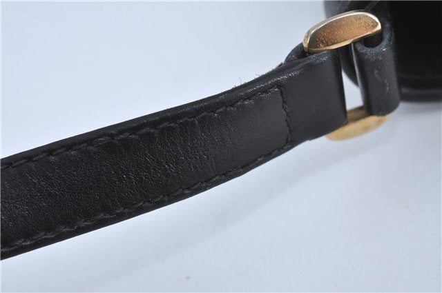 Authentic GUCCI Shoulder Cross Body Bag Purse Leather Black J4157