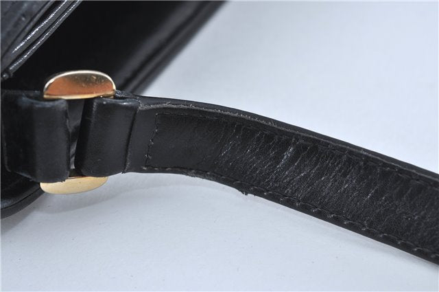 Authentic GUCCI Shoulder Cross Body Bag Purse Leather Black J4157