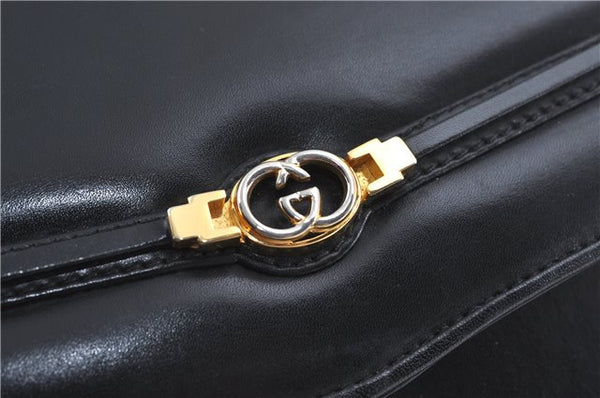Authentic GUCCI Shoulder Cross Body Bag Purse Leather Black J4157