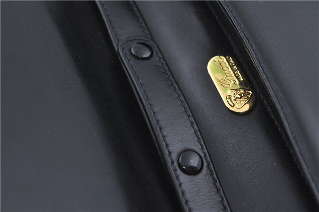 Authentic GUCCI Shoulder Cross Body Bag Purse Leather Black J4157