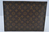 Auth Louis Vuitton Monogram Poche Plate Clutch Document Case Old Model LV J4161