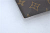 Auth Louis Vuitton Monogram Poche Plate Clutch Document Case Old Model LV J4161