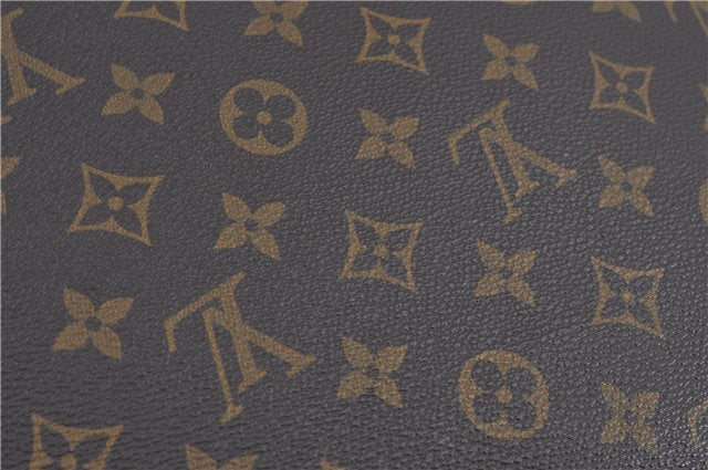 Auth Louis Vuitton Monogram Poche Plate Clutch Document Case Old Model LV J4161