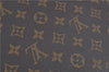 Auth Louis Vuitton Monogram Poche Plate Clutch Document Case Old Model LV J4161