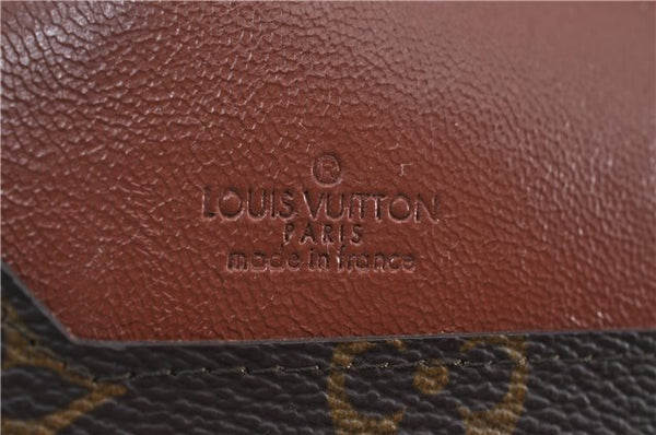 Auth Louis Vuitton Monogram Poche Plate Clutch Document Case Old Model LV J4161